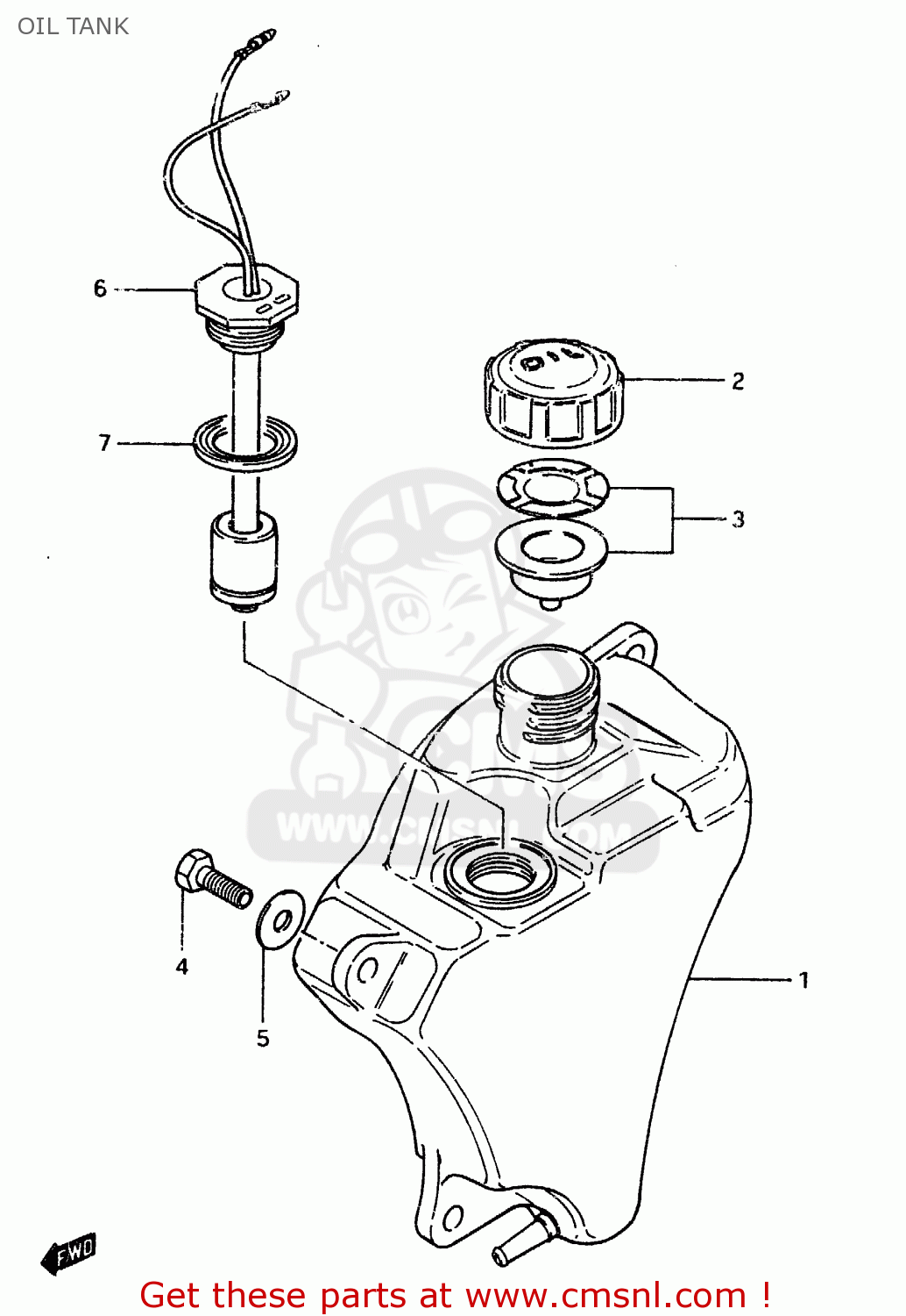 OIL TANK ZR50SK 1982 (X) (E02 E16 E17 E21 E41)