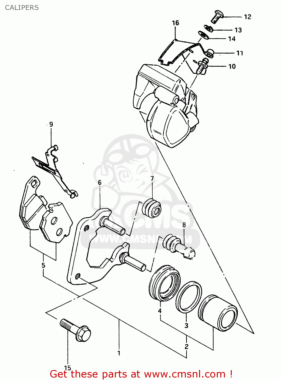 CALIPERS ZR50SK 1982 (X) (E02 E16 E17 E21 E41)