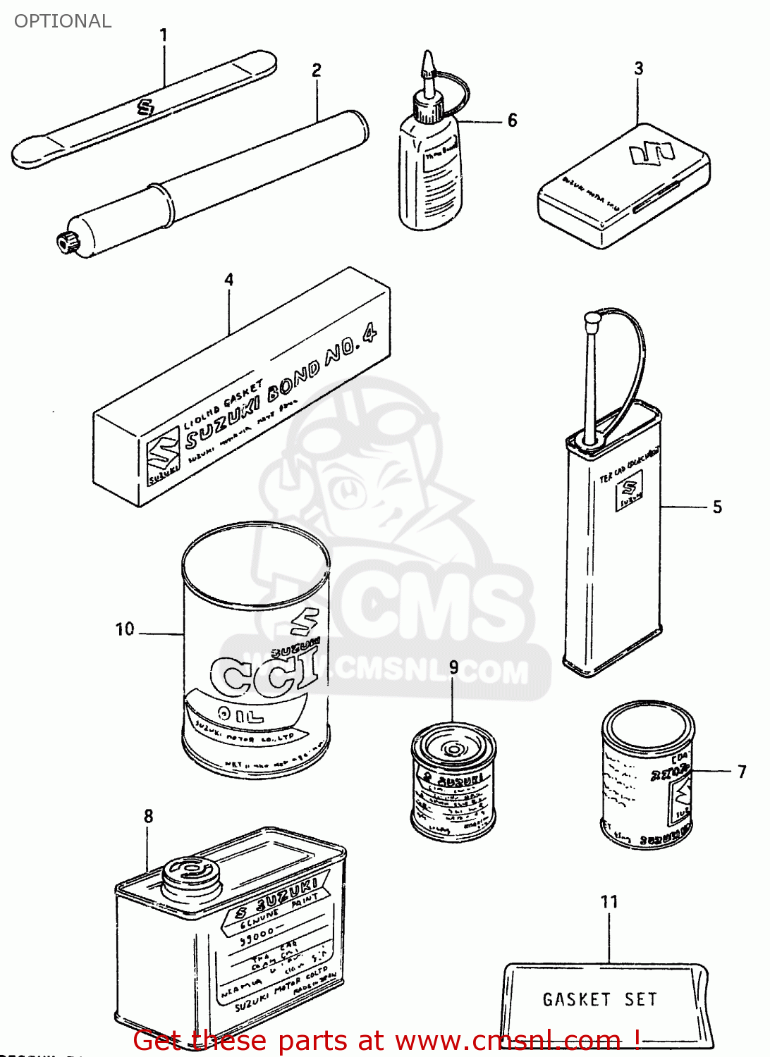 OPTIONAL ZR50SK 1982 (X) (E02 E16 E17 E21 E41)
