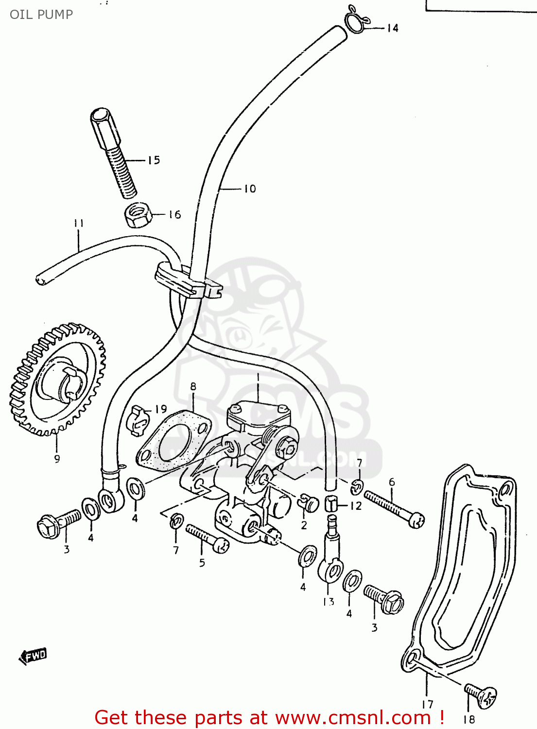 OIL PUMP ZR50SK 1982 (X) (E02 E16 E17 E21 E41)