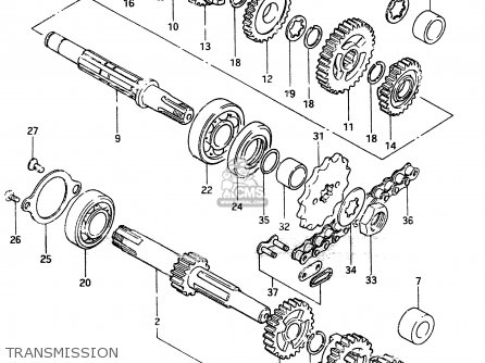 TRANSMISSION - ZR50SK 1982 (X) (E02 E16 E17 E21 E41)