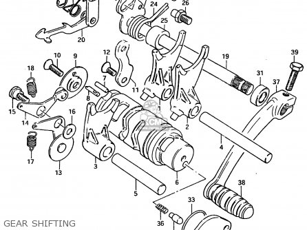 GEAR SHIFTING - ZR50SK 1982 (X) (E02 E16 E17 E21 E41)