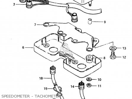 SPEEDOMETER - TACHOMETER - ZR50SK 1982 (X) (E02 E16 E17 E21 E41)