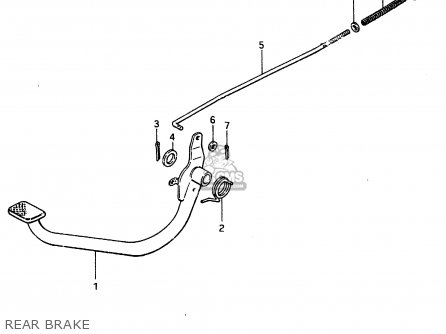 REAR BRAKE - ZR50SK 1982 (X) (E02 E16 E17 E21 E41)