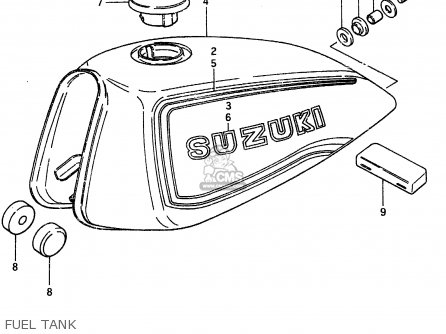 FUEL TANK - ZR50SK 1982 (X) (E02 E16 E17 E21 E41)