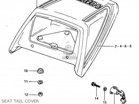 SEAT TAIL COVER - ZR50SK 1982 (X) (E02 E16 E17 E21 E41)
