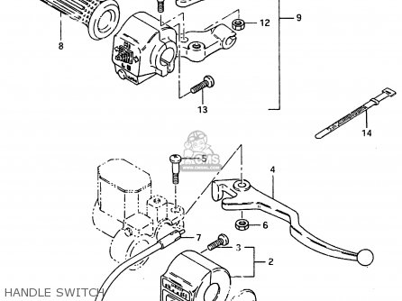 HANDLE SWITCH - ZR50SK 1982 (X) (E02 E16 E17 E21 E41)