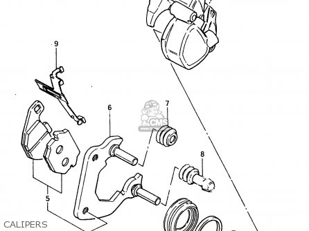 CALIPERS - ZR50SK 1982 (X) (E02 E16 E17 E21 E41)