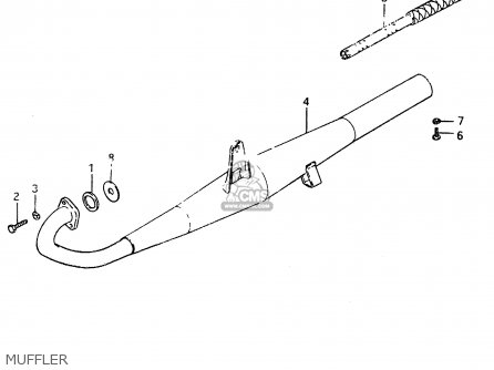MUFFLER - ZR50SK 1982 (X) (E02 E16 E17 E21 E41)