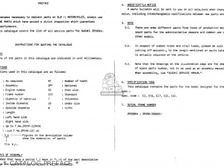 * CATALOG PREFACE * - ZR50SK 1982 (X) (E02 E16 E17 E21 E41)
