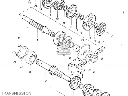 TRANSMISSION - ZR50SK 1984 (E) (E02 E16 E21)