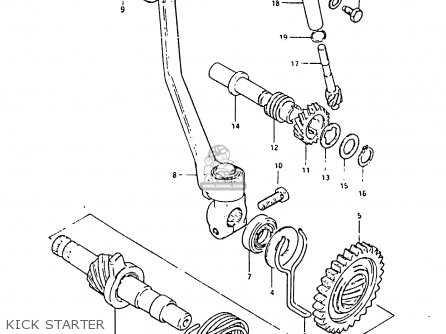 KICK STARTER - ZR50SK 1984 (E) (E02 E16 E21)