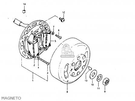 MAGNETO - ZR50SK 1984 (E) (E02 E16 E21)