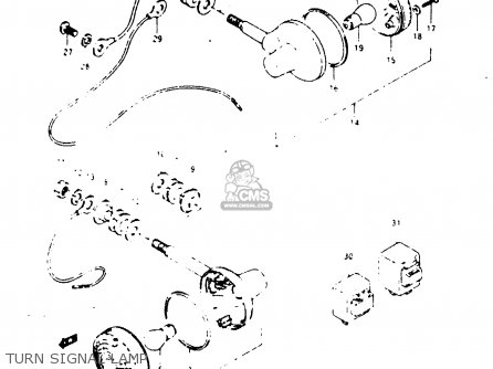 TURN SIGNAL LAMP - ZR50SK 1984 (E) (E02 E16 E21)