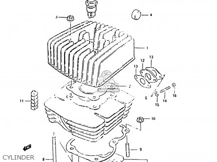 CYLINDER - ZR50SK 1984 (E) (E02 E16 E21)