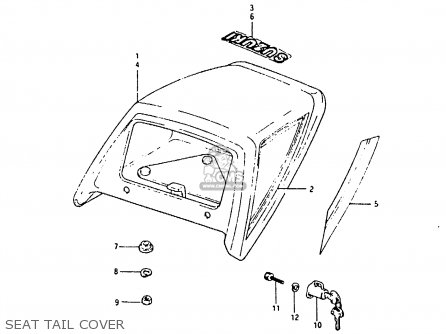 SEAT TAIL COVER - ZR50SK 1984 (E) (E02 E16 E21)