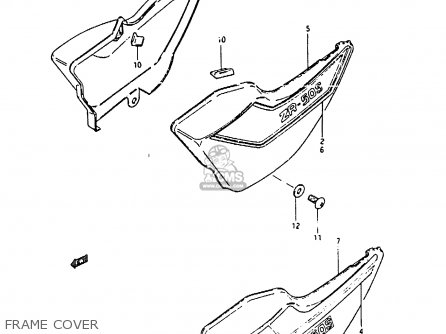 FRAME COVER - ZR50SK 1984 (E) (E02 E16 E21)