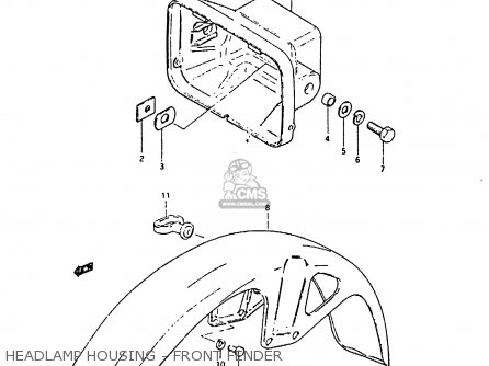 HEADLAMP HOUSING - FRONT FENDER - ZR50SK 1984 (E) (E02 E16 E21)