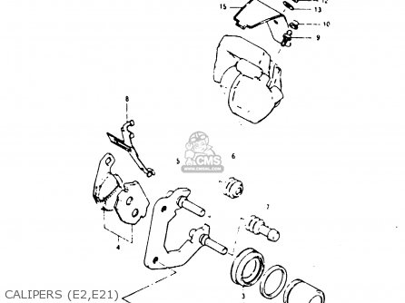 CALIPERS (E2,E21) - ZR50SK 1984 (E) (E02 E16 E21)