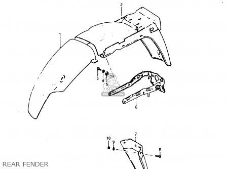 REAR FENDER - ZR50SK 1984 (E) (E02 E16 E21)