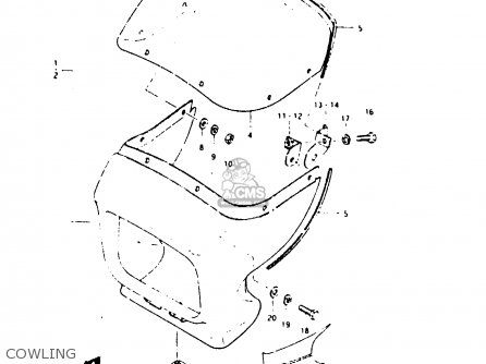 COWLING - ZR50SK 1984 (E) (E02 E16 E21)