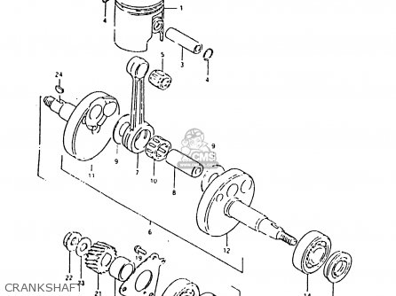 CRANKSHAFT - ZR50SK 1984 (E) (E02 E16 E21)