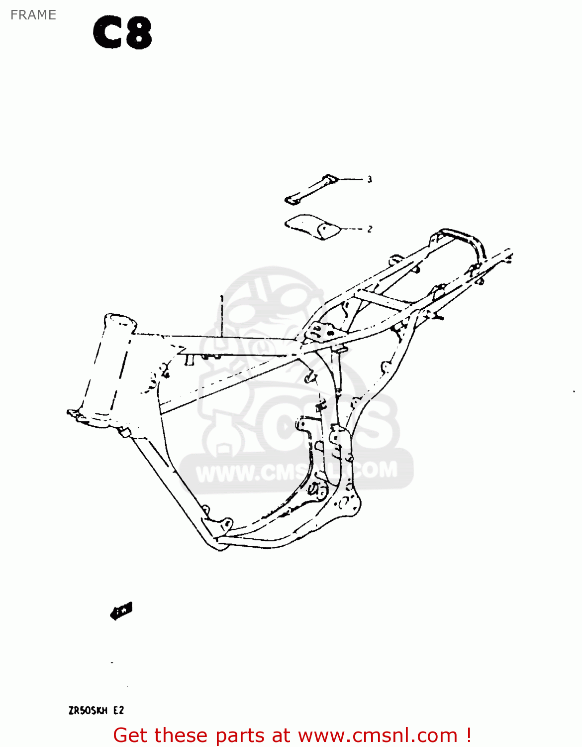 FRAME ZR50SK 1987 (H) (E02 E16 E21)