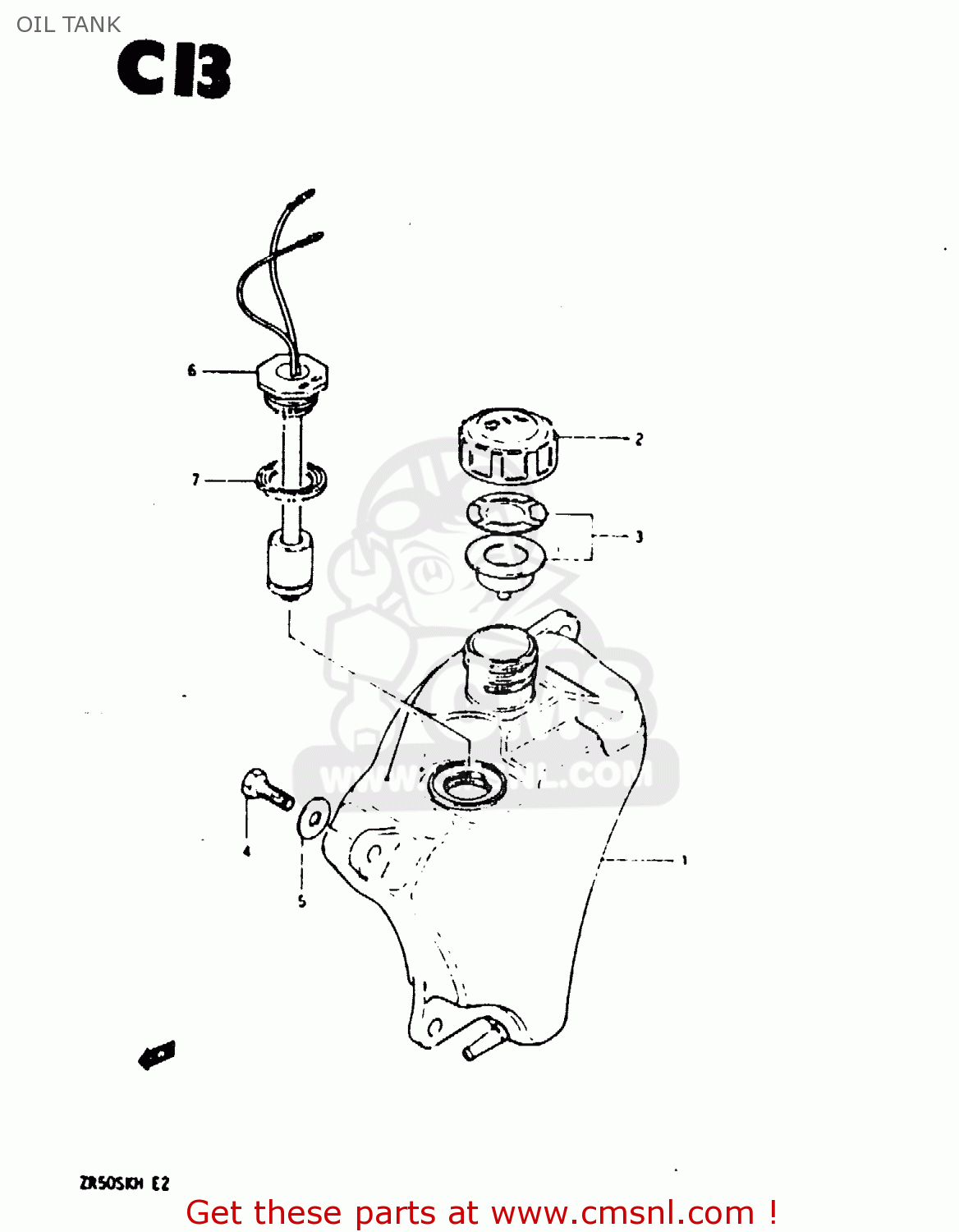 OIL TANK ZR50SK 1987 (H) (E02 E16 E21)