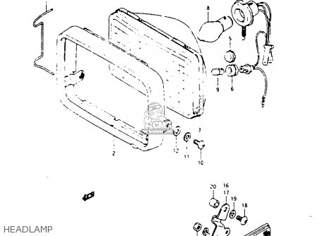 HEADLAMP - ZR50SK 1987 (H) (E02 E16 E21)