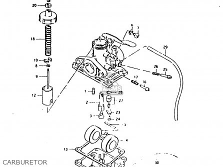 CARBURETOR - ZR50SK 1987 (H) (E02 E16 E21)