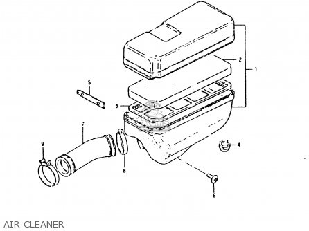 AIR CLEANER - ZR50SK 1987 (H) (E02 E16 E21)