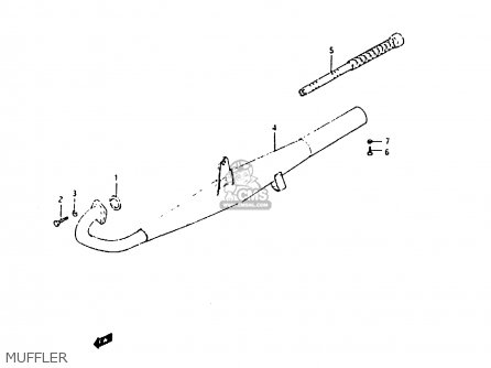 MUFFLER - ZR50SK 1987 (H) (E02 E16 E21)