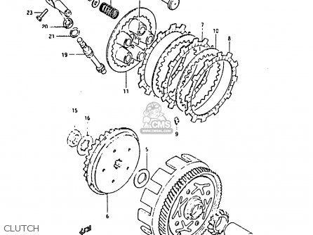 CLUTCH - ZR50SK 1987 (H) (E02 E16 E21)