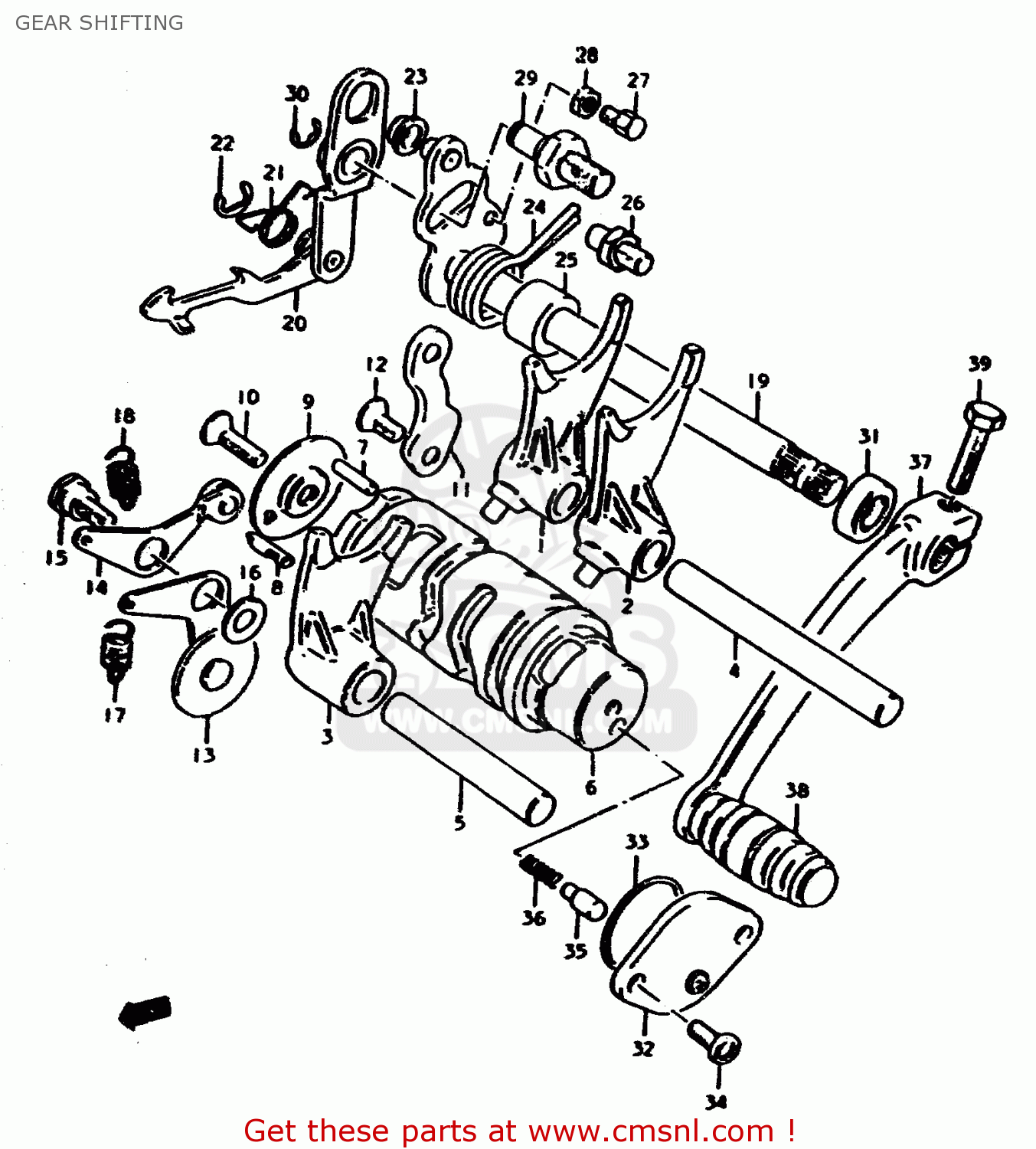 GEAR SHIFTING ZR50SLK 1981 (X) (E02 E21)