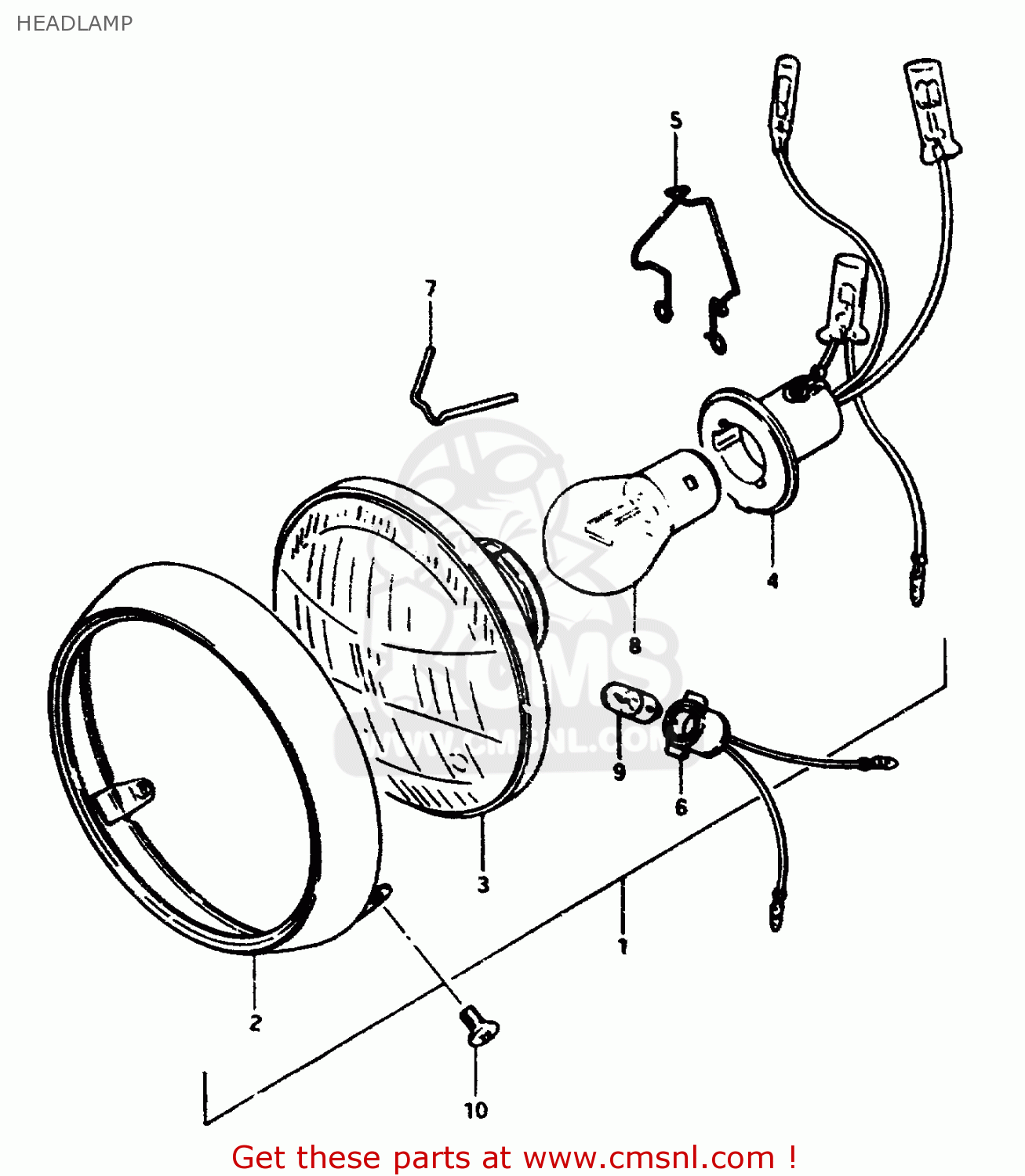 HEADLAMP ZR50SLK 1981 (X) (E02 E21)