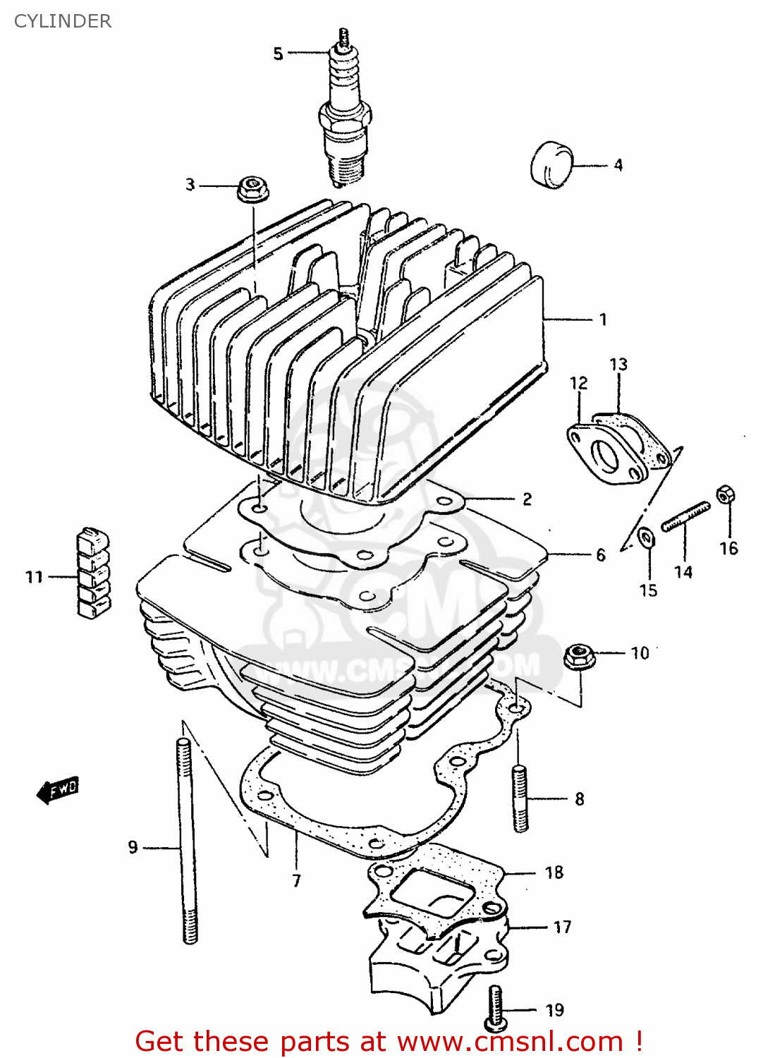 CYLINDER ZR50SLK 1981 (X) (E02 E21)