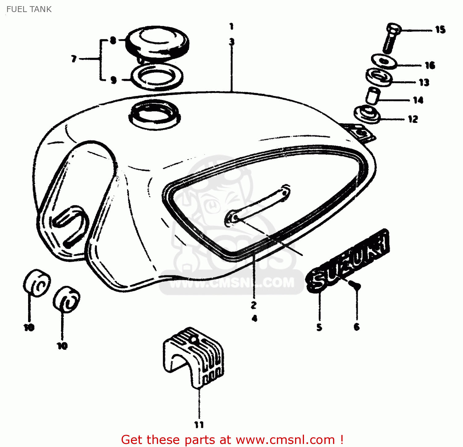FUEL TANK ZR50SLK 1981 (X) (E02 E21)
