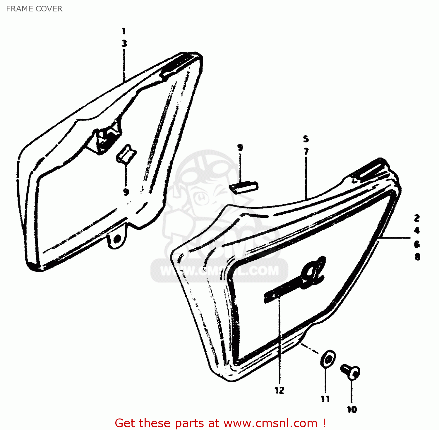 FRAME COVER ZR50SLK 1981 (X) (E02 E21)