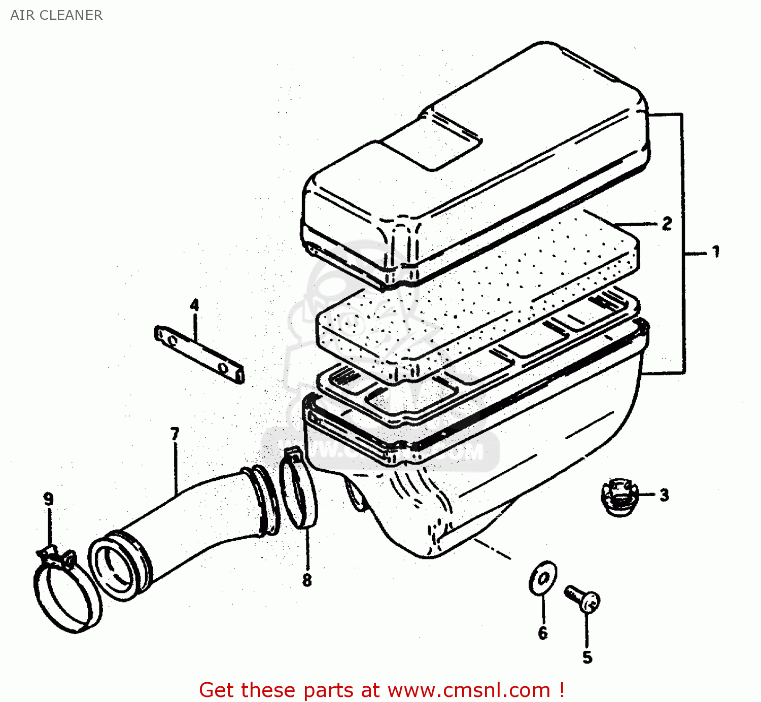 AIR CLEANER ZR50SLK 1981 (X) (E02 E21)