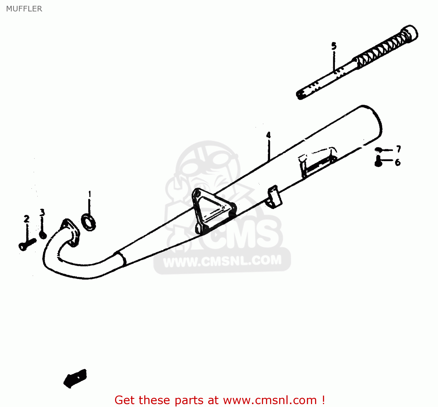 MUFFLER ZR50SLK 1981 (X) (E02 E21)