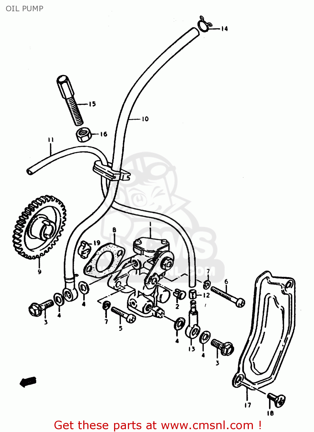 OIL PUMP ZR50SLK 1981 (X) (E02 E21)