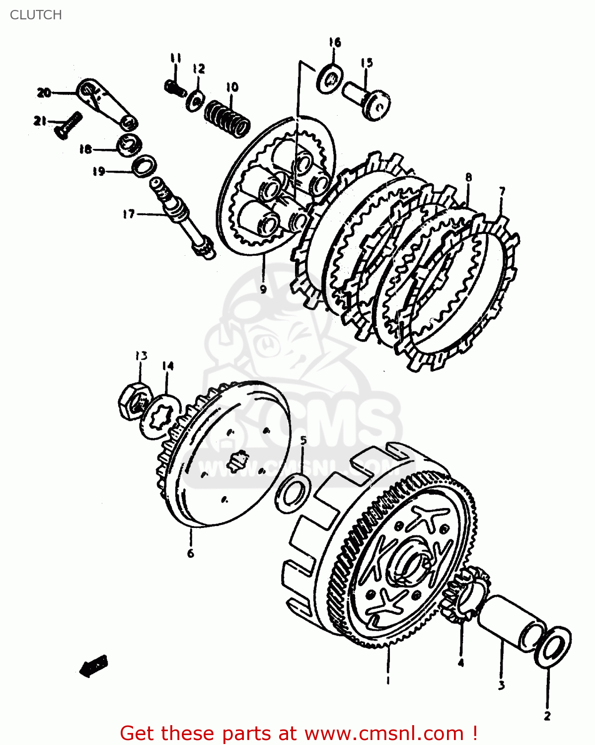CLUTCH ZR50SLK 1981 (X) (E02 E21)