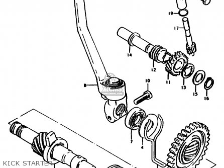 KICK STARTER - ZR50SLK 1981 (X) (E02 E21)