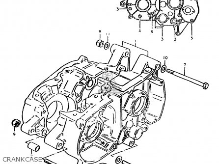 CRANKCASE - ZR50SLK 1981 (X) (E02 E21)