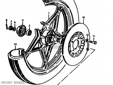 FRONT WHEEL - ZR50SLK 1981 (X) (E02 E21)