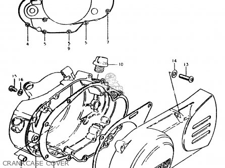 CRANKCASE COVER - ZR50SLK 1981 (X) (E02 E21)