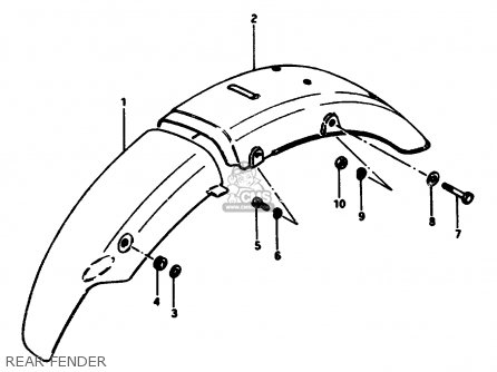 REAR FENDER - ZR50SLK 1981 (X) (E02 E21)