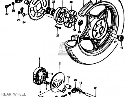 REAR WHEEL - ZR50SLK 1981 (X) (E02 E21)