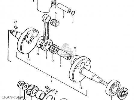 CRANKSHAFT - ZR50SLK 1981 (X) (E02 E21)