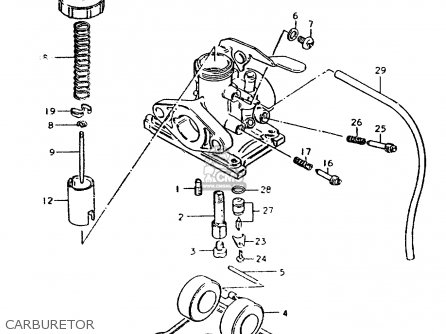 CARBURETOR - ZR50SLK 1981 (X) (E02 E21)
